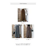 チェック柄ウール調ワイドパンツ Aラインロングパンツ | WITCH | 詳細画像7