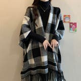 ブラック | ストール風コート ポンチョ ストール | WITCH