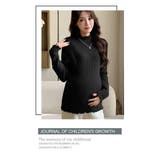 マタニティメローフリルリブニット ハイネックトップス | WITCH | 詳細画像14 