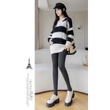 裏起毛マタニティレギンスボトムス ロング お腹楽ちん | WITCH | 詳細画像8 