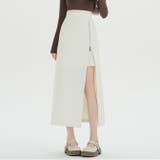 ホワイト | ZIPスリットタイトロングスカート | WITCH