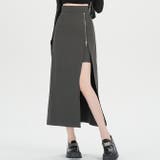 グレー | ZIPスリットタイトロングスカート | WITCH