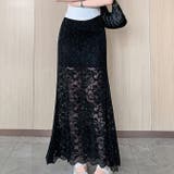 レースマーメイドロングタイトスカート | WITCH | 詳細画像2 