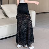 レースマーメイドロングタイトスカート | WITCH | 詳細画像3 