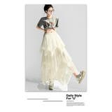 アシンメトリーフリルティアードチュールスカート | WITCH | 詳細画像13 