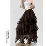 アシンメトリーフリルティアードチュールスカート | WITCH | 詳細画像16 