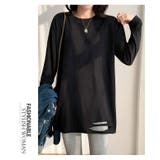 裾ダメージロングTシャツ 長袖 | WITCH | 詳細画像13 