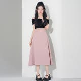 ピンク | 春夏新作フレアスカートふんわりとしたフレアシルエット | WITCH