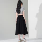 春夏新作フレアスカートふんわりとしたフレアシルエット | WITCH | 詳細画像3 