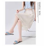 春夏 新作 裾レース サテンフレアミニスカート | WITCH | 詳細画像14 