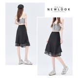 春夏 新作 裾レース サテンフレアミニスカート | WITCH | 詳細画像17 
