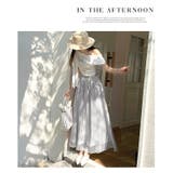 春夏 新作チュール Aラインシマキシ丈フレアスカート | WITCH | 詳細画像12 