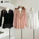 レース刺繍ブラウス トップキャミプレゼント | WITCH | 詳細画像1 
