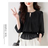 シフォン前タックトップスブラウス | WITCH | 詳細画像9 