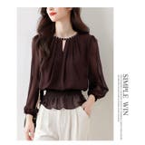 シフォン前タックトップスブラウス | WITCH | 詳細画像12 