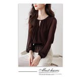 シフォン前タックトップスブラウス | WITCH | 詳細画像13 