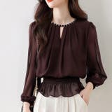 シフォン前タックトップスブラウス | WITCH | 詳細画像2 