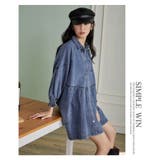 ハートボタンフレアデニムシャツワンピース | WITCH | 詳細画像10