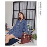 ハートボタンフレアデニムシャツワンピース | WITCH | 詳細画像13