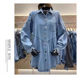 ハートボタンフレアデニムシャツワンピース | WITCH | 詳細画像18