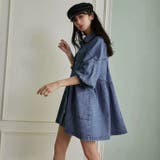 ハートボタンフレアデニムシャツワンピース | WITCH | 詳細画像3