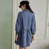 ハートボタンフレアデニムシャツワンピース | WITCH | 詳細画像4