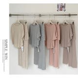 ニットセットアップ スカートレイヤードドルマンスリーブトップス感度の高いワントー… | WITCH | 詳細画像13 