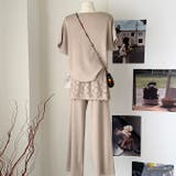 ニットセットアップ スカートレイヤードドルマンスリーブトップス感度の高いワントー… | WITCH | 詳細画像3 