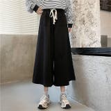 ブラック | 7分丈ドロストスウェットパンツ | WITCH