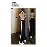 選べる2タイプサイドラインワイドパンツ | WITCH | 詳細画像9 