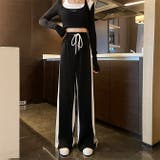 選べる2タイプサイドラインワイドパンツ | WITCH | 詳細画像2 