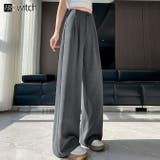 キラキララメが可愛いスラックスAラインワイドパンツ | WITCH | 詳細画像1 