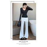 ラップスカート付き フレアパンツ | WITCH | 詳細画像12 