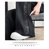 春夏新作棉麻素材フラワーレースラインワイドパンツ | WITCH | 詳細画像15 