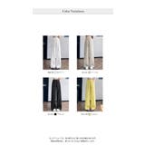 春夏新作棉麻素材フラワーレースラインワイドパンツ | WITCH | 詳細画像5 