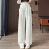 ベージュ | セミワイドパンツ レディース ロングパンツ 春 夏 新作 | WITCH