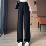ブラック | セミワイドパンツ レディース ロングパンツ 春 夏 新作 | WITCH