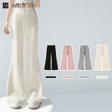 キラキララメが可愛いスウェット パンツ セミフレア ワイドパンツ | WITCH | 詳細画像1 