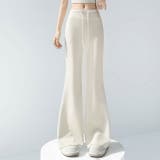 ライトベージュ | キラキララメが可愛いスウェット パンツ セミフレア ワイドパンツ | WITCH