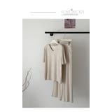 大人シンプル2点セットゆったりとしたVネックトップス+ワイドパンツ | WITCH | 詳細画像12 