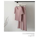 大人シンプル2点セットゆったりとしたVネックトップス+ワイドパンツ | WITCH | 詳細画像14 