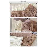 2点セットオフショルダーレース切替トップス+フレアロングスカート | WITCH | 詳細画像5 