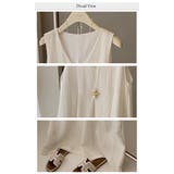 リネン風ノースリーブセットアップ | WITCH | 詳細画像6 