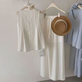 リネン風ノースリーブセットアップ | WITCH | 詳細画像3 