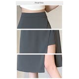 アシンメトリー スリット ミディ タイトスカート | WITCH | 詳細画像4 