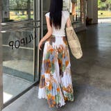 花柄プリーツスカートロング マキシ丈 | WITCH | 詳細画像4 