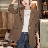 ブラウン | テーラードジャケット オーバーサイズジャケット オフィスカジュアル | WITCH