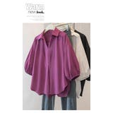 七分袖ランタンスリーブトップスゆったりミディ丈  | WITCH | 詳細画像8 