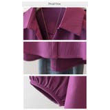 七分袖ランタンスリーブトップスゆったりミディ丈  | WITCH | 詳細画像5 