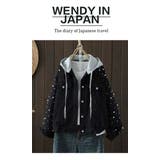 パールデザイン フード付き デニムジャケット | WITCH | 詳細画像10 